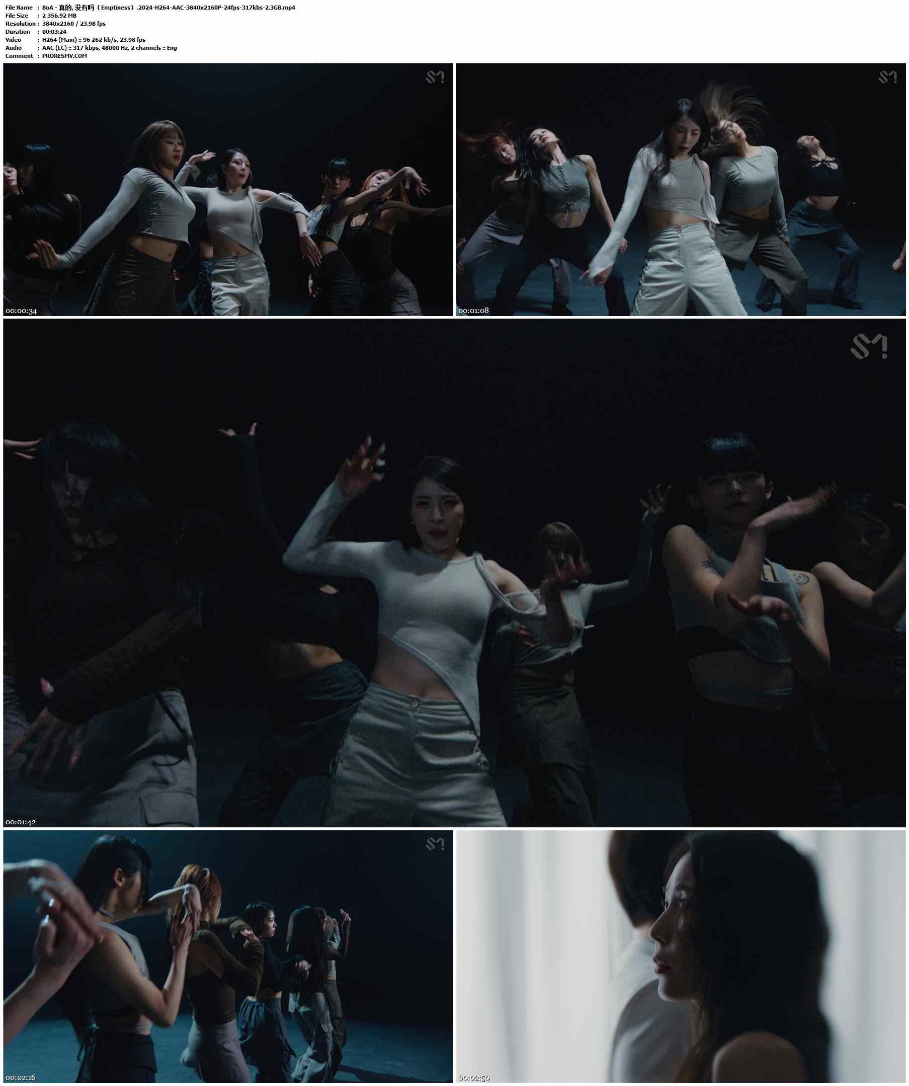 BoA - 真的, 没有吗（Emptiness）.2024-H264-AAC-3840x2160P-24fps-317kbs-2.3GB官方MV_高清MV